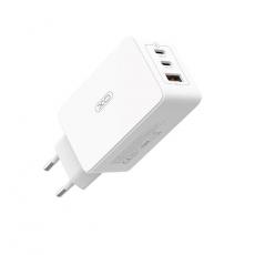 XO - XO Snabbladdare 65W USb Till 2x USB-C CE13 PD QC 3.0 - Vit