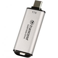 Transcend - Transcend Portabel Mini SSD USB-C 1TB - Silver