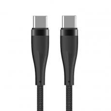 Maxlife - Maxlife USB-C till USB-C kabel 1m 100W MXUC-08 - Svart