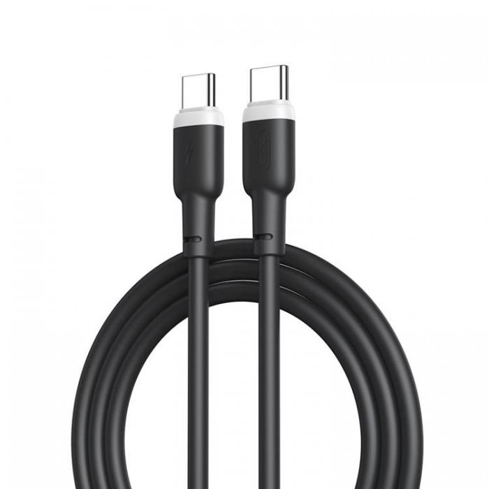 XO - XO USB-C Till USB-C 60W Kabel 1m PD - Svart