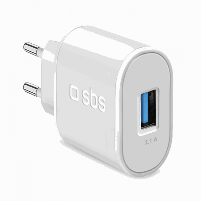 SBS - SBS Vggladdare 10W USB-A - Vit