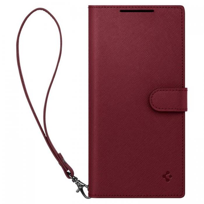 Spigen - Spigen Galaxy S23 Plus Plnboksfodral S Plus - Burgundy