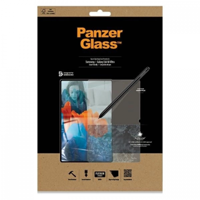 PanzerGlass - PanzerGlass Galaxy Tab S8 Ultra Hrdat glas Skrmskydd E2E Super Plus