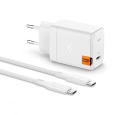 Spigen - Spigen GAN-651 1-Port Snabbladdare 65W + Typ-C Kabel