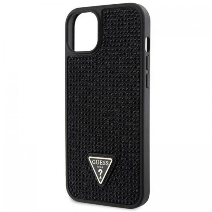 Guess - Guess iPhone 14 Mobilskal Rhinestone Triangle - Svart