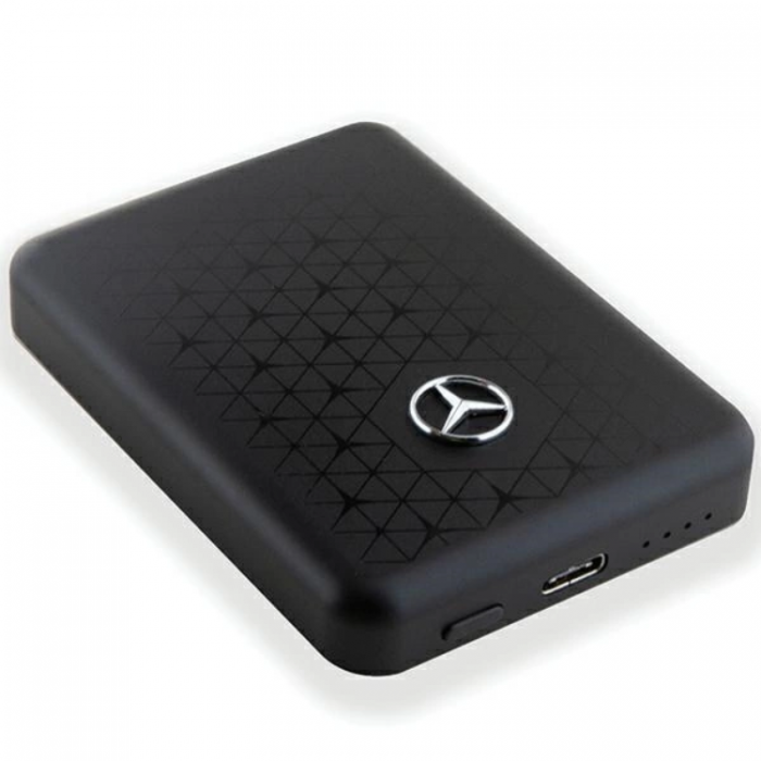 Mercedes - Mercedes Powerbank Magsafe 3000mAh 5W Stars Pattern - Svart