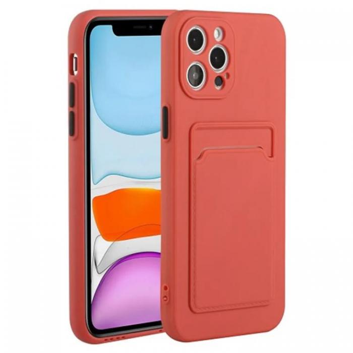 Taltech - iPhone 15 Pro Mobilskal Korthllare TPU - Orange