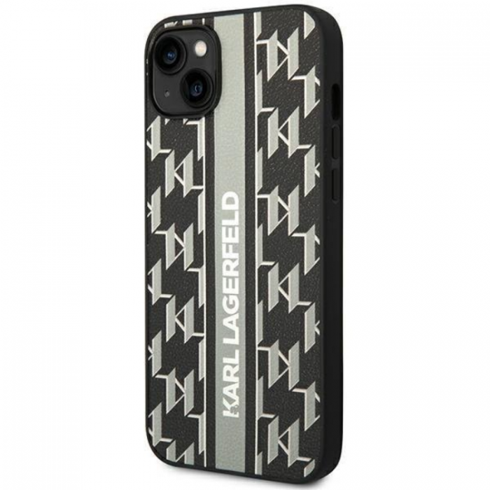 KARL LAGERFELD - Karl Lagerfeld iPhone 14 Plus Skal Monogram Stripe - Gr