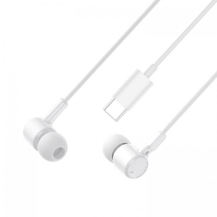 XO - XO In-Ear Trdbundna Hrlurar USB-C EP81 - Vit