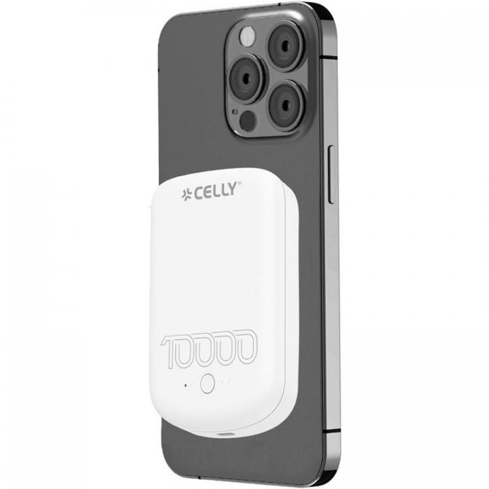 Celly - Celly PowerBank 10W MagSafe Trdls laddning 10000mAh