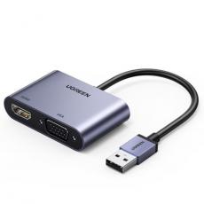UTGATT1 - Ugreen USB HDMI Till VGA - Grå