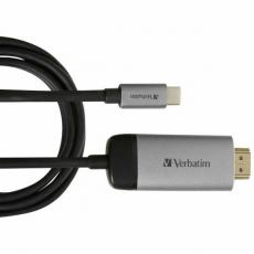 Verbatim - Verbatim USB-C till HDMI 4K 1.5m Kabel - Grå