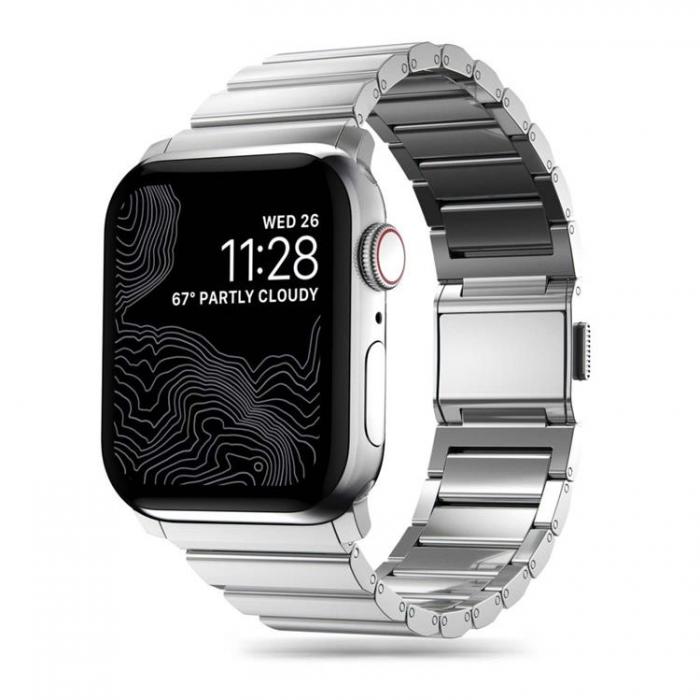 Tech-Protect - Tech-Protect Apple Watch (44/45/46/49mm) Armband Steel - Silver