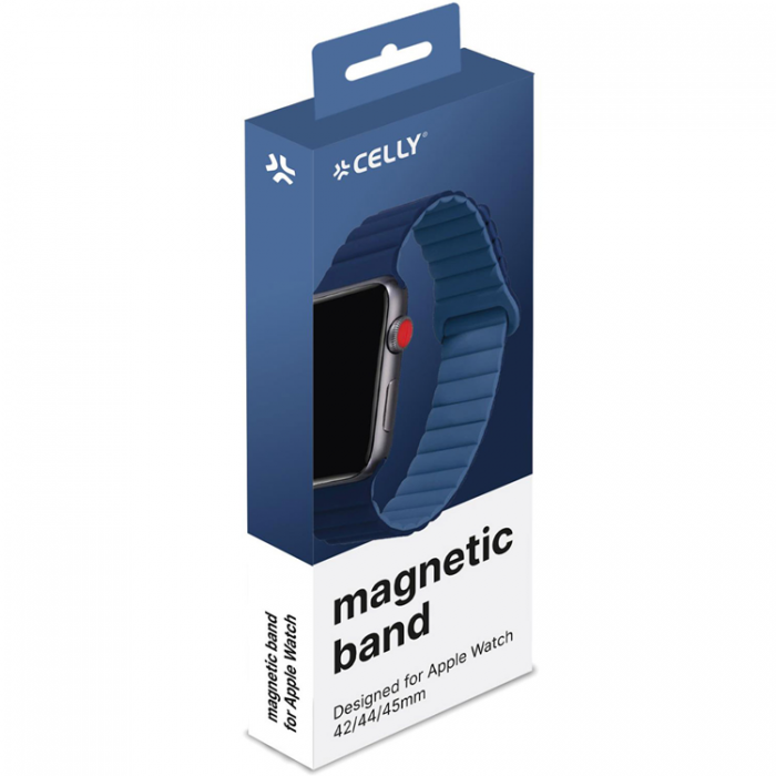 Celly - Celly Apple Watch (42/44/45mm) Armband Magnetiskt - Bl