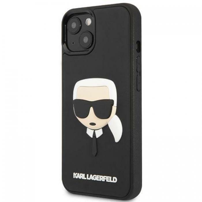 KARL LAGERFELD - Karl Lagerfeld iPhone 14 Plus Skal 3D Rubber Karl`s Head - Svart