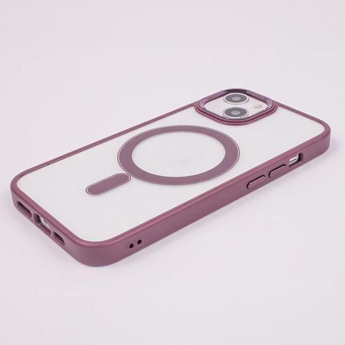 A-One Brand - iPhone 16 Mobilskal MagSafe Satin Clear - Lila