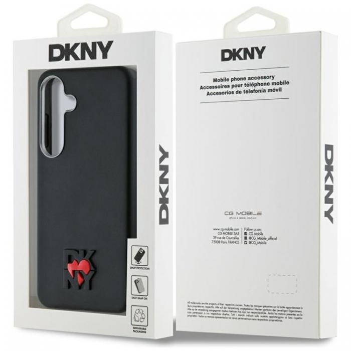 DKNY - DKNY Galaxy S25 Mobilskal Lder Heart of NY - Svart