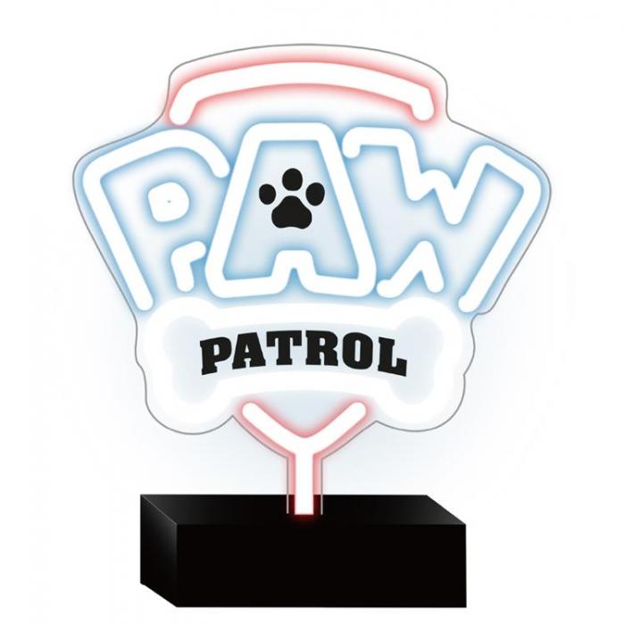 PAW PATROL - LED Neon Light PAW PATROL Logo p Stativ