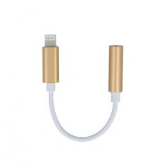 Forever - Forever Audio Adapter Lightning Till Jack 3.5 mm - Guld