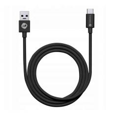 Forcell - Forcell USB-A till USB-C Kablar 1m 2.0 2.1A C319 TUBE - Svart