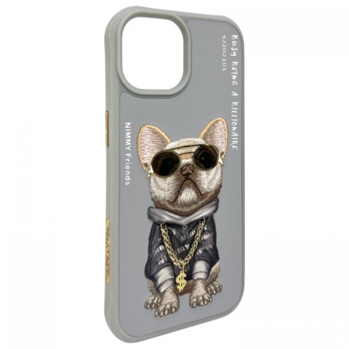 NIMMY - Nimmy iPhone 15 Mobilskal Glasses Cool Dog - Gr