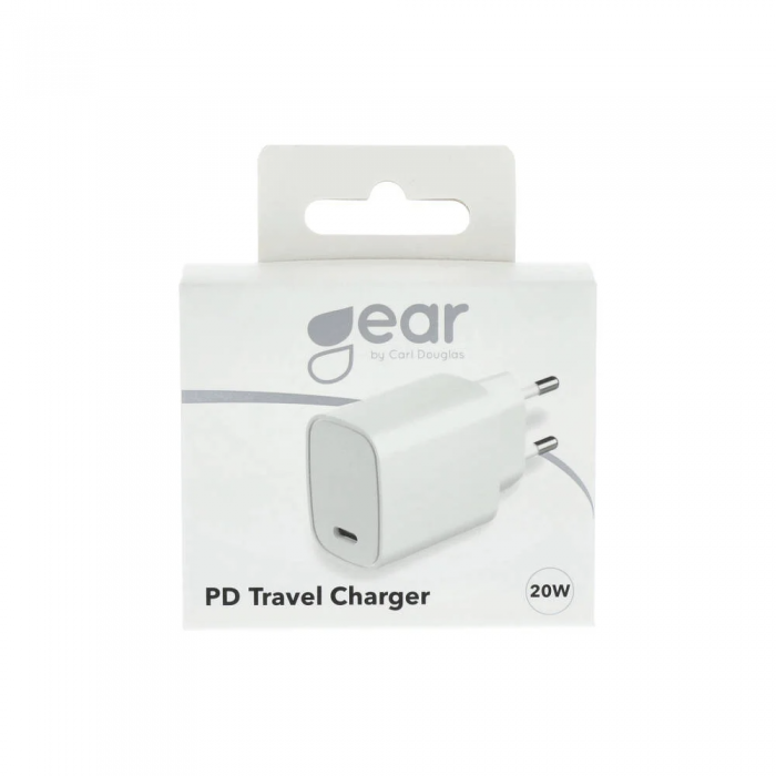 GEAR - Gear Laddare 220V 1xUSB-C PD 20W - Vit