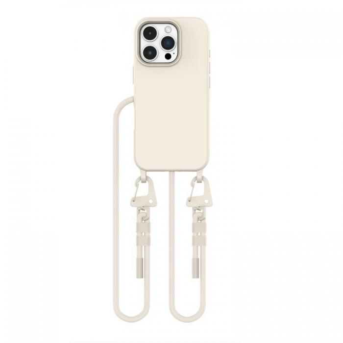 Tech-Protect - Tech-Protect iPhone 16 Pro Mobilhalsband Skal Magsafe Magnecklace - Latte