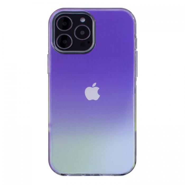 A-One Brand - iPhone 12 Pro Max Skal Aurora Neon Gel - Lila