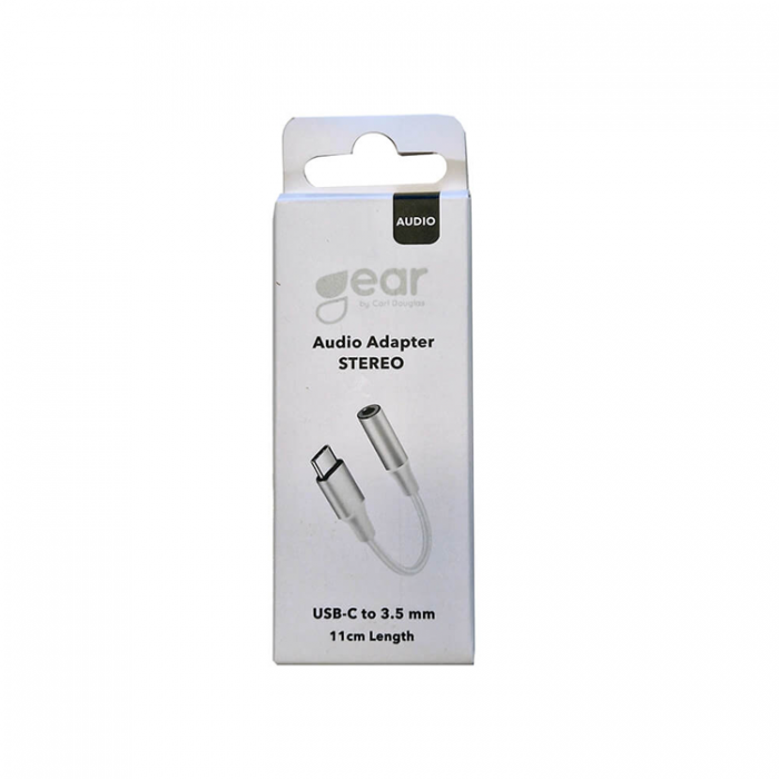 GEAR - Gear Adapter USB-C Till 3.5mm Stereo - Svart