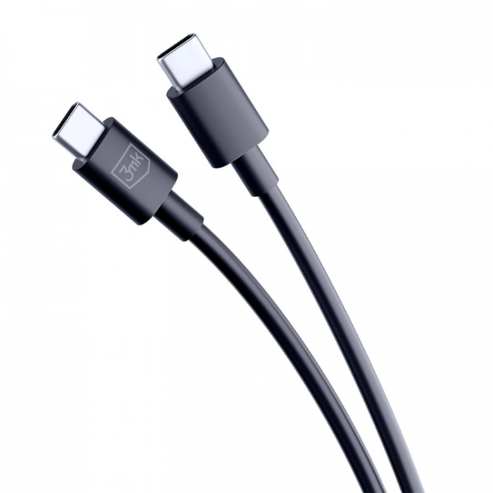 3MK - 3mK Hyper USB-C till USB-C kabel 100W 1.2m - Svart