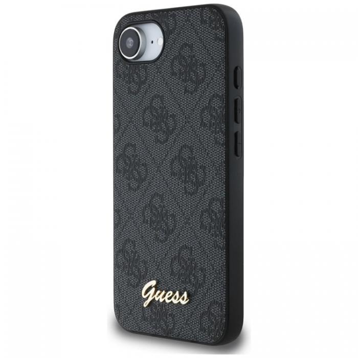 Guess - Guess iPhone 16e Mobilskal MagSafe 4G Script Logo - Svart