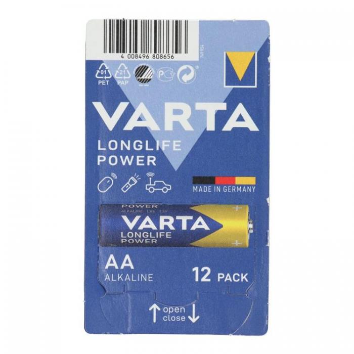 VARTA - Varta 12-st Alkaliskt Batteri R6 (AA) Longlife