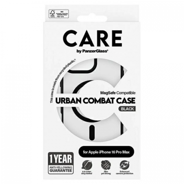 PanzerGlass - CARE By PanzerGlass iPhone 16 Pro Max Mobilskal MagSafe Urban - Svart