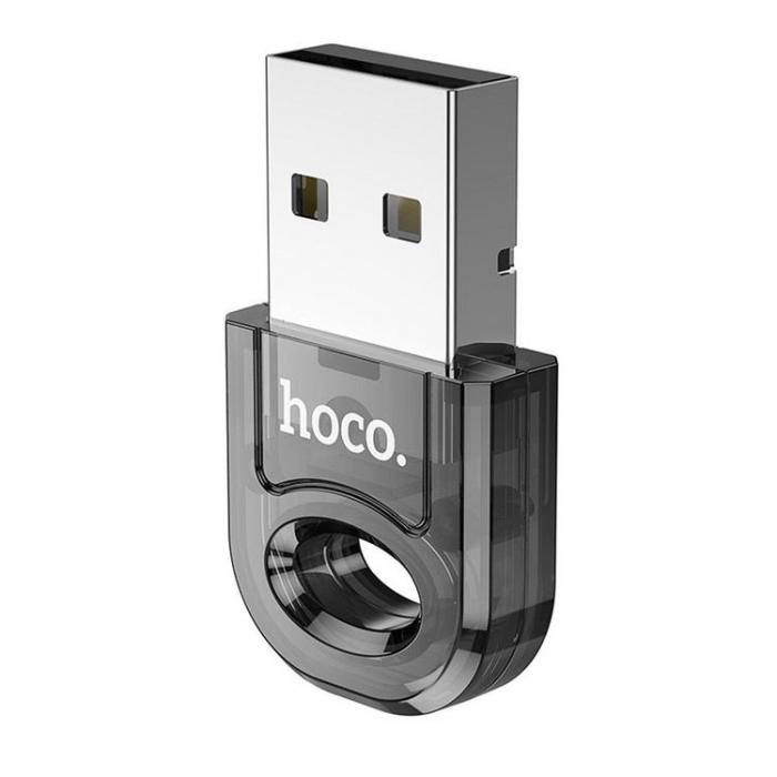 Hoco - Hoco Adapter USB-A Bluetooth UA28 - Transparent Svart