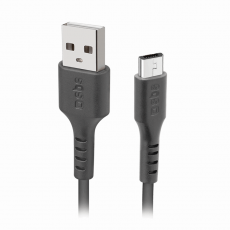 SBS - SBS USB-A - Micro-USB Kabel 1m - Svart