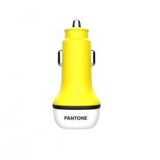 PANTONE - Pantone Snabb Billaddare 38W 1xUSB-C 1x USB-A 102C - Gul