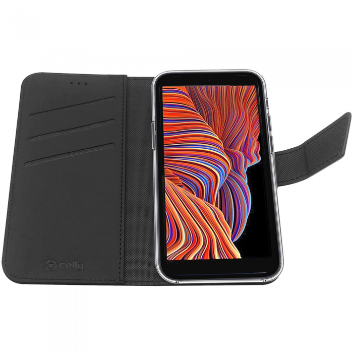 Celly - CELLY Wallet Case Galaxy Xcover 5 - Svart