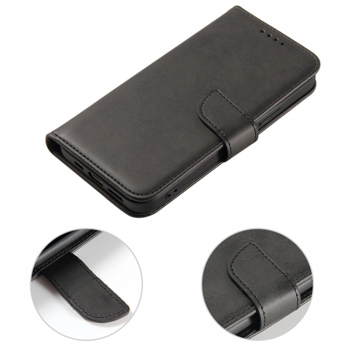 A-One Brand - Galaxy S23 Plnboksfodral Magnetic Flip Kickstand - Svart