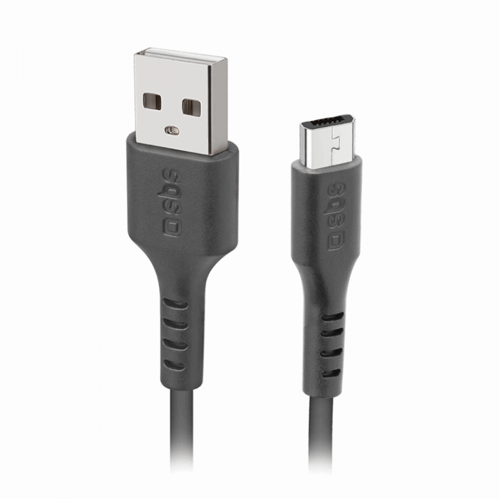 SBS - SBS USB-A - Micro-USB Kabel 1m - Svart