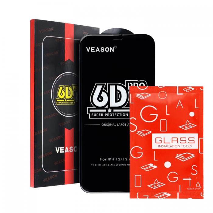 Veason - Veason Xiaomi Redmi 14C Hrdat Glas Skrmskydd 6D Pro - Svart