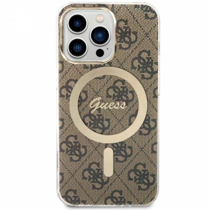 Guess - Guess iPhone 13 Pro Mobilskal MagSafe - Brun