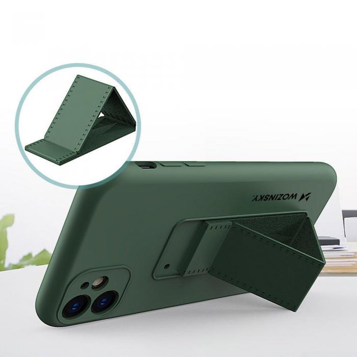 Wozinsky - Wozinsky Kickstand SilikonSkal iPhone 12 mini - Mint