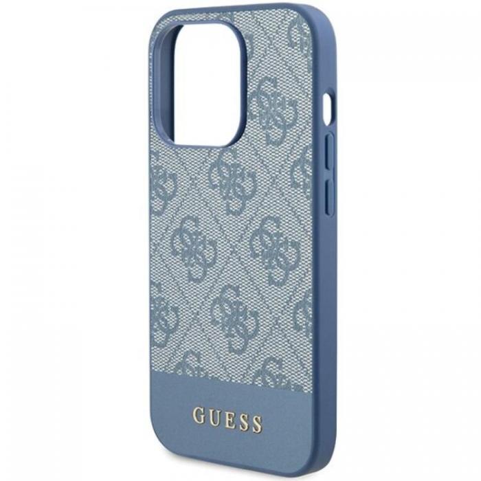 Guess - Guess iPhone 15 Pro Mobilskal Stripe Collection - Bl