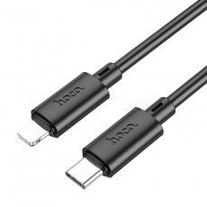 Hoco - Hoco USB-C Till Lightning Kabel 1m - Svart