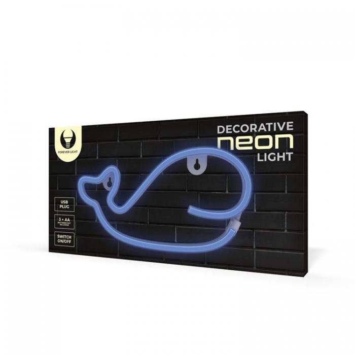 Forever Light - Forever Light LED Neon WHALE Bat + USB FLNE19 - Bl