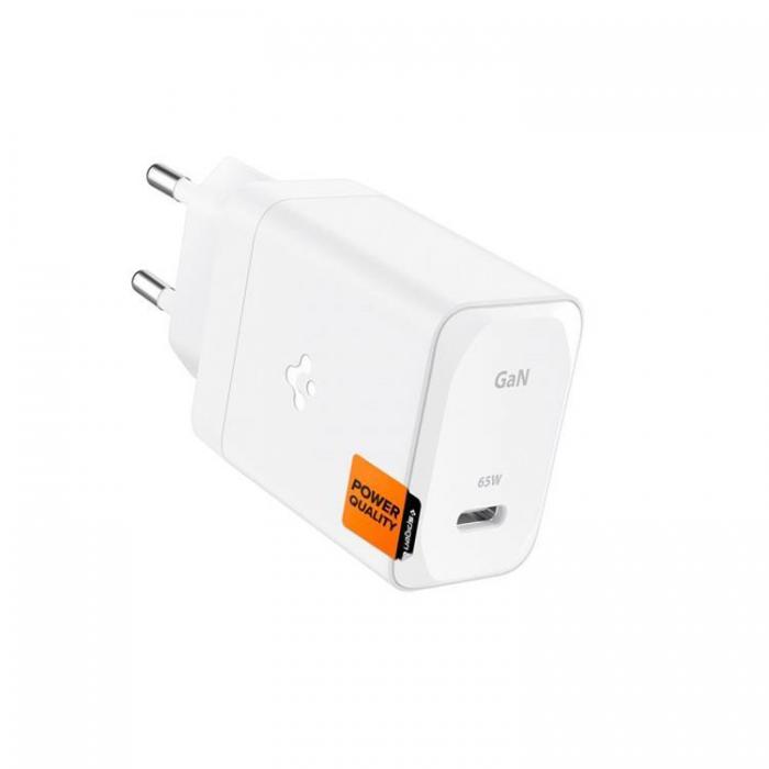 Spigen - Spigen GAN-651 1-Port Snabbladdare 65W + Typ-C Kabel