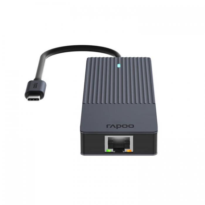 Rapoo - RAPOO Multiport UCM-2002 6-i-1 USB-C-Adapter