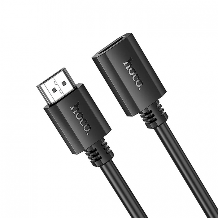 Hoco - Hoco HDMI (Male) Till HDMI (Female) 60Hz Kabel 2m - Svart