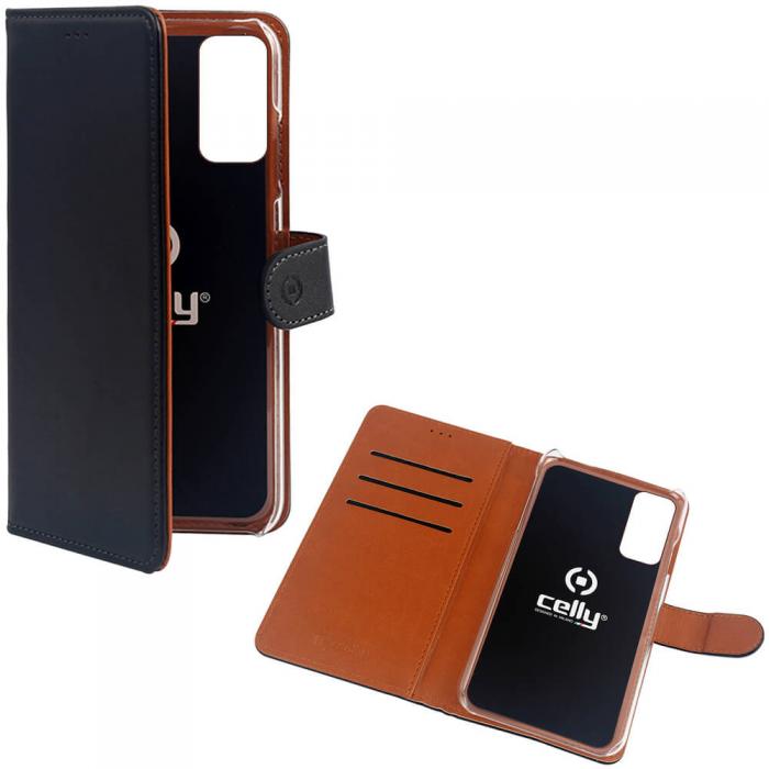 Celly - Wallet Case Galaxy A02s Svart