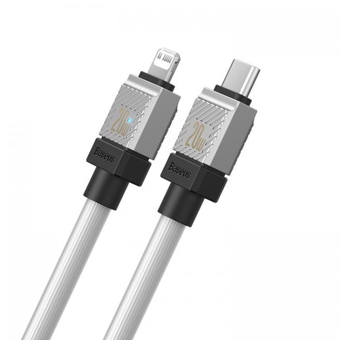 BASEUS - Baseus USB-C Till Lightning Kabel 20W 2m CoolPlay - Vit